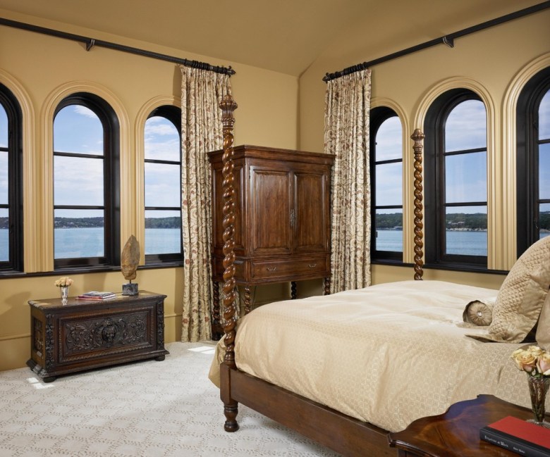 arch-window-curtains-Bedroom-Mediterranean-with-arched-window-bed-carpet.jpg